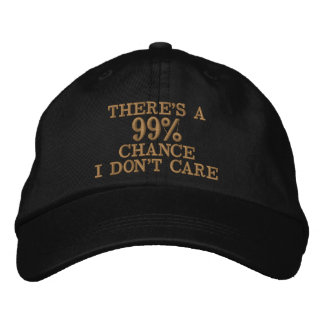 Gorra Bordada Actitud de 99 por ciento de probabilidad de que no
