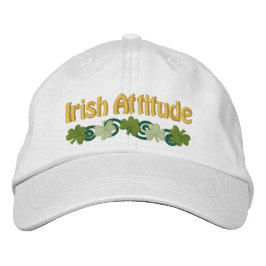Gorra Bordada Actitud irlandesa y chispas