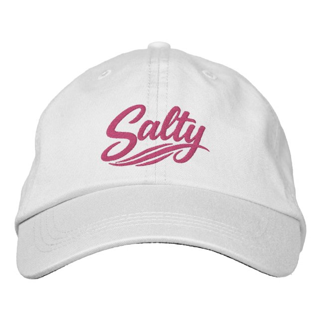 Gorra Bordada Actuando con salinidad, divertido sarcasmo (Anverso)