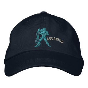 Gorra Bordada Acuario zodiaco Rótulo bordado 20 de enero - 18 d