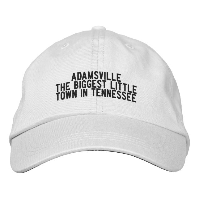 Gorra Bordada ADAMSVILLE Tennessee Hat (Anverso)