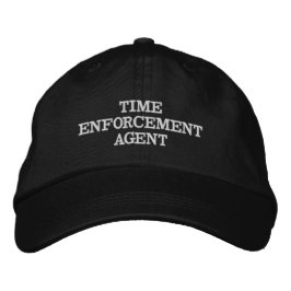 GORRA BORDADA AGENTE DE EJECUCIÓN DE TIEMPO