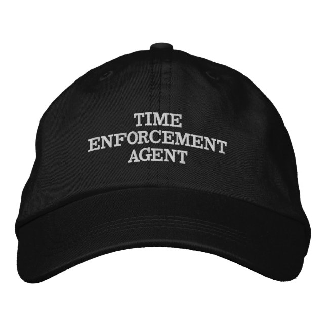 GORRA BORDADA AGENTE DE EJECUCIÓN DE TIEMPO (Anverso)