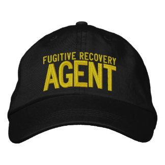 GORRA BORDADA AGENTE DE RECUPERACIÓN FUGITIVA