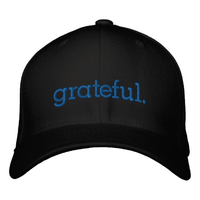 Gorra Bordada Agradecimiento Gratitud Día de Acción de Gracias A (Anverso)