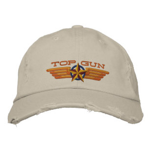 Gorra Bordada Alas del piloto de distintivos de la buena estrell