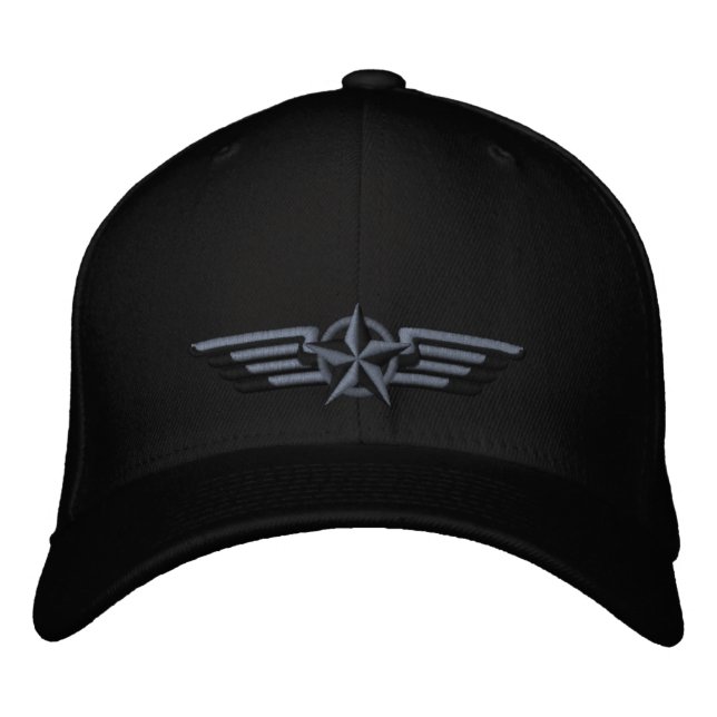 Gorra Bordada Alas del piloto de distintivos estelares con borda (Anverso)