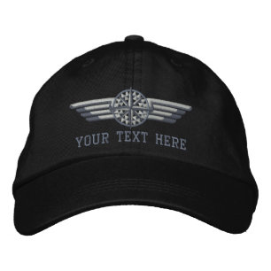 Gorra Bordada Alas piloto de brújulas de la estrella norte perso