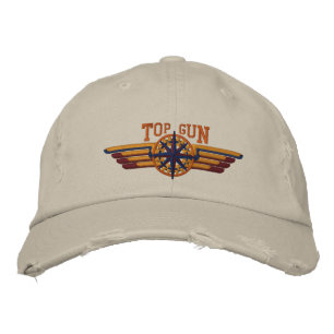 Gorra Bordada Alas piloto de la brújula norteamericana