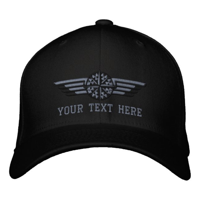 Gorra Bordada Alas septentrionales personalizadas del piloto del (Anverso)