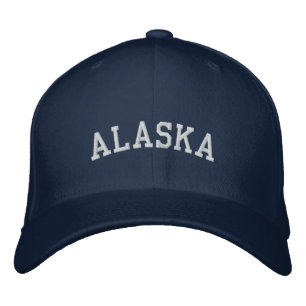 Gorra Bordada Alaska Embroidered Flexfit Wool Cap Naval Azul