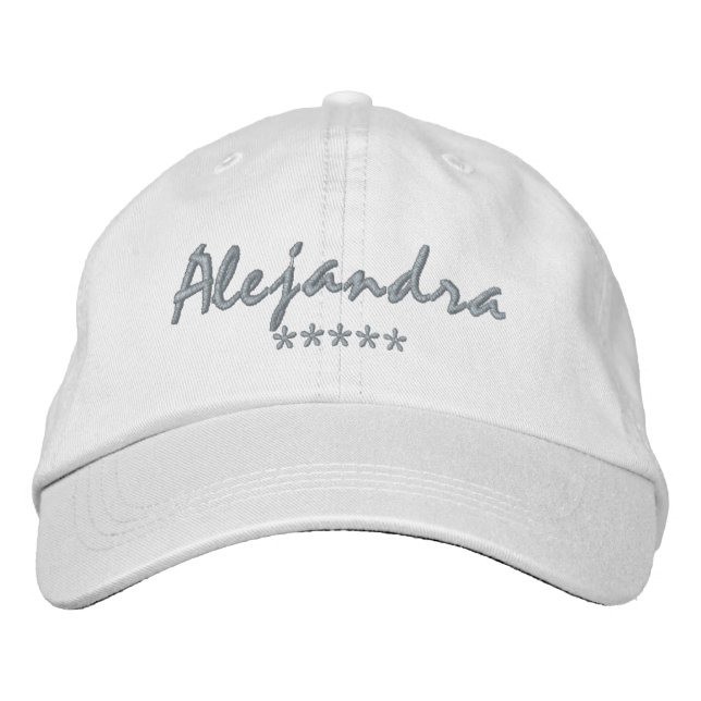 Gorra Bordada Alejandra Nombre (Anverso)
