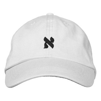 Gorra Bordada Aleph - alfabeto hebreo adaptable
