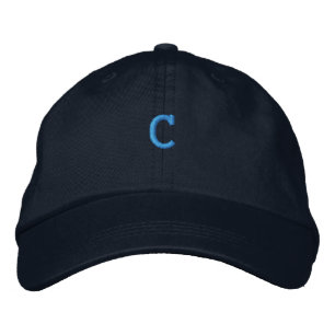 Gorra Bordada Algodón C -Letra inicial Monograma Handsome-Gorra