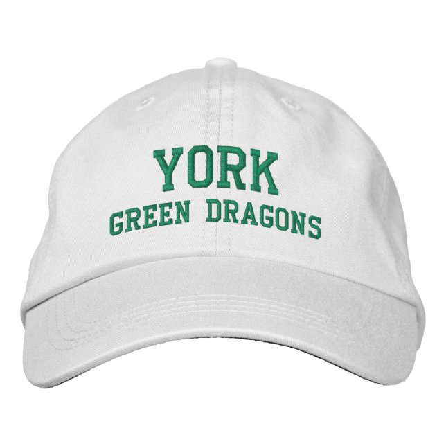 Gorra Bordada Algodón de los dragones verdes de York (Anverso)
