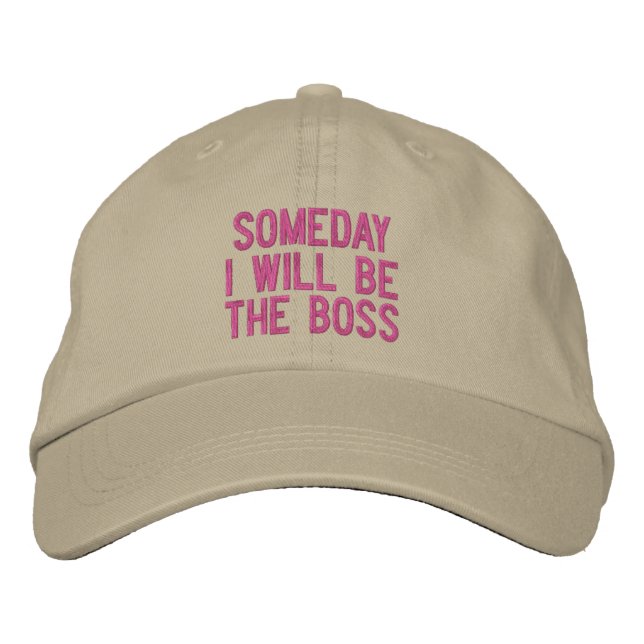 Gorra Bordada Algún Día Seré El Jefe (Anverso)