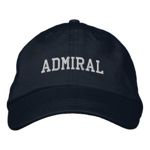 Gorra Bordada Almirante náutico Cap Blue
