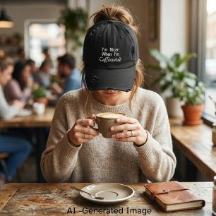 Gorra Bordada Amante del Café Cafeinado