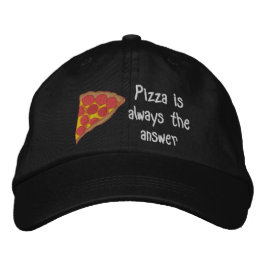 Gorra Bordada Amantes de la Pizza
