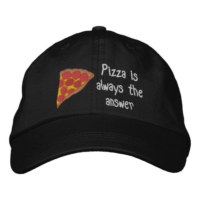 Gorra Bordada Amantes de la Pizza (Anverso)