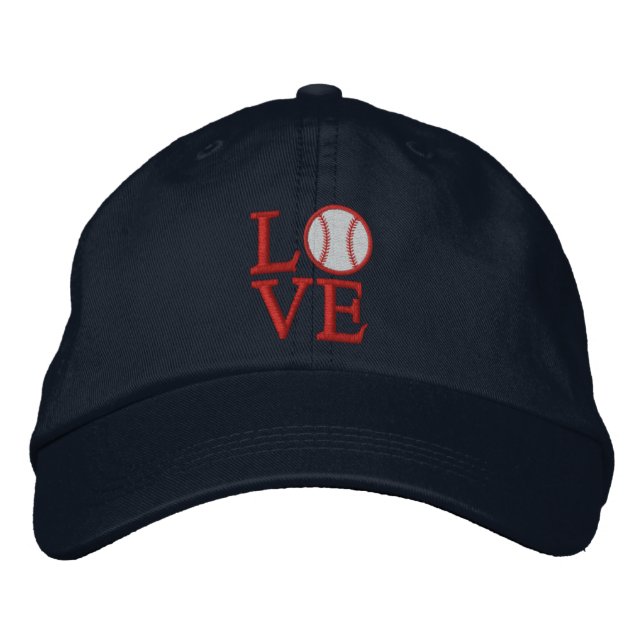 Gorra Bordada AMAR el béisbol (Anverso)