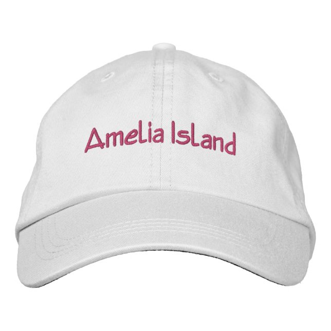 Gorra Bordada Amelia Island Florida Embroidered Hat (Anverso)