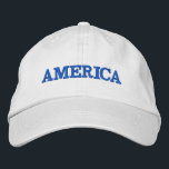 Gorra Bordada América<br><div class="desc">Estados Unidos está bordado de azul en esta gorra de béisbol unisex. Una forma perfecta de mostrar tu patriotismo el 4 de julio,  Día de la Conmemoración o cualquier ocasión.</div>
