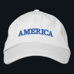 Gorra Bordada América<br><div class="desc">Estados Unidos está bordado de azul en esta gorra de béisbol unisex. Una forma perfecta de mostrar tu patriotismo el 4 de julio, Día de la Conmemoración o cualquier ocasión.</div>