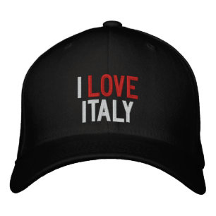 GORRA BORDADA AMO A ITALIA