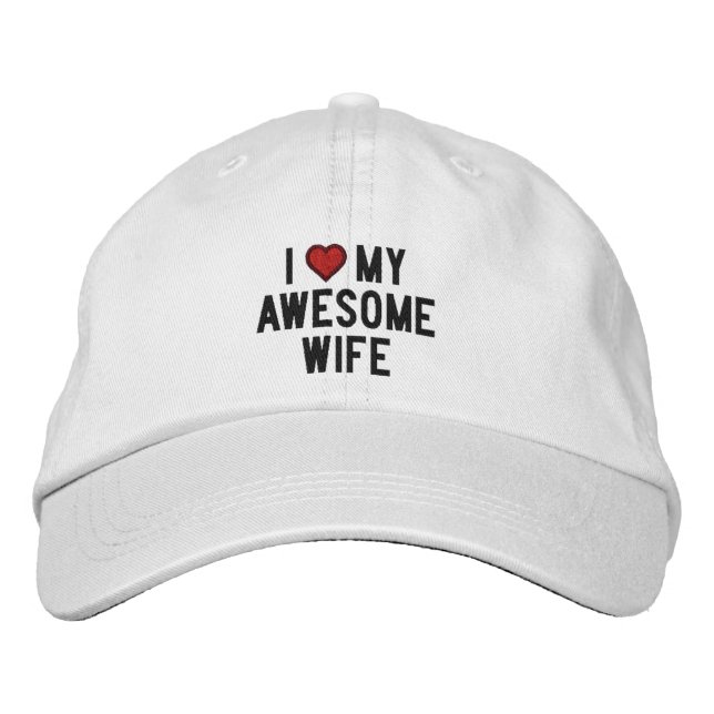 Gorra Bordada Amo a mi increíble esposa (Anverso)