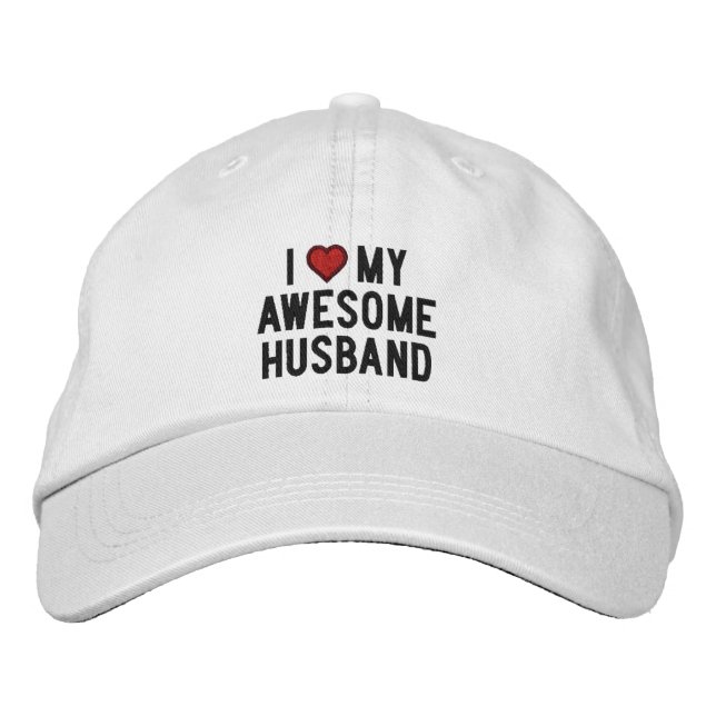 Gorra Bordada Amo a mi marido increíble (Anverso)