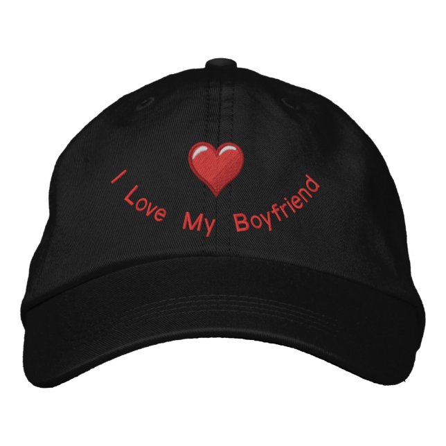 Gorra Bordada Amo a mi novio (Anverso)