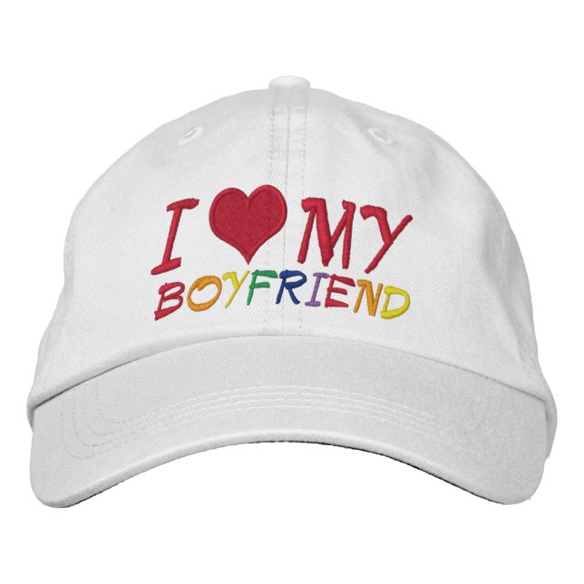 Gorra Bordada Amo A Mi Novio (Anverso)