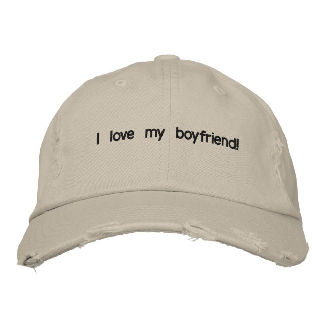 Gorra Bordada amo a mi novio (Anverso)