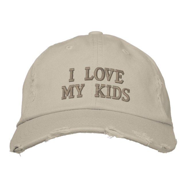 Gorra Bordada Amo A Mis Hijos (Anverso)