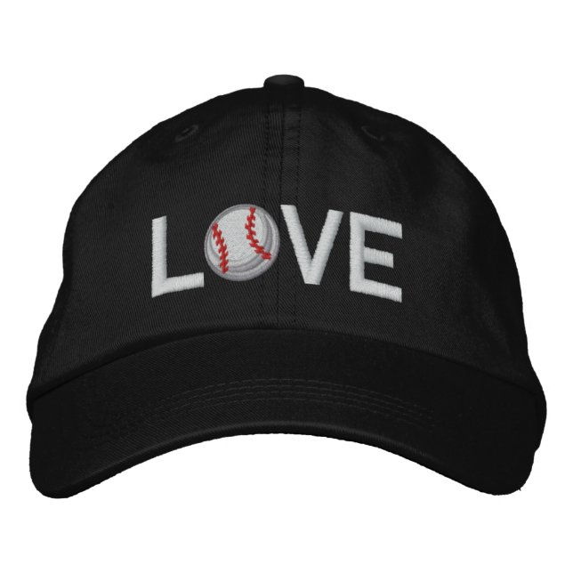 Gorra Bordada Amo el Softball (Anverso)