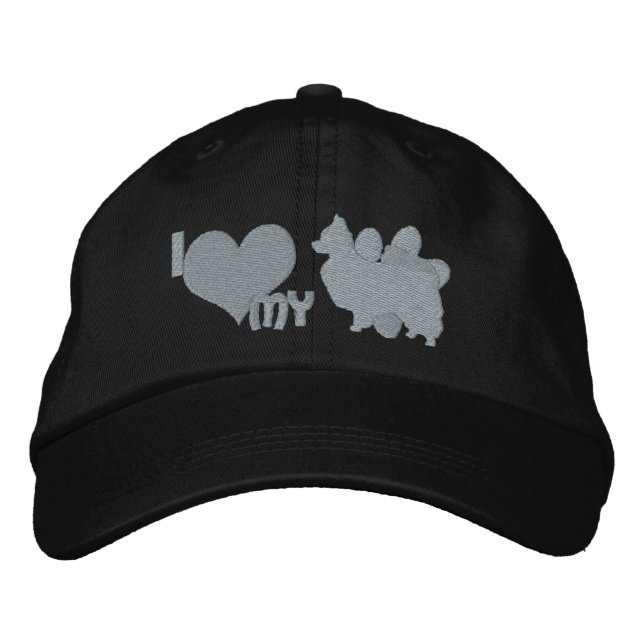 Gorra Bordada Amo mi Monocromo Papillon (Anverso)