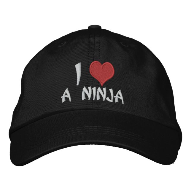 Gorra Bordada Amo Un Ninja (Anverso)