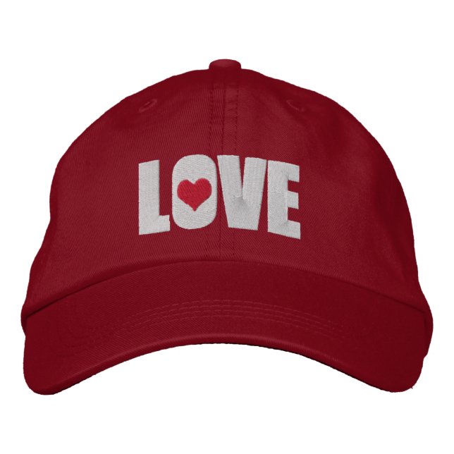 Gorra Bordada Amor con detalles del corazón (Anverso)