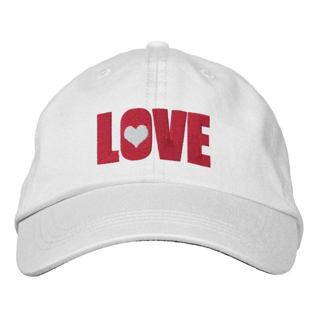 Gorra Bordada Amor con detalles del corazón (Anverso)