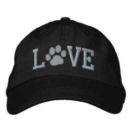 Gorra Bordada AMOR con la impresión de garra| Guay Canine Lover
