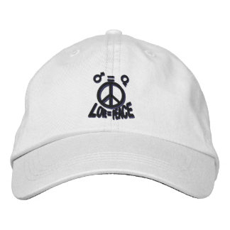 GORRA BORDADA AMOR = PAZ