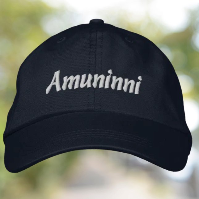 Gorra Bordada Amuninni (Amuninni Embroidered Hat - Let's Go in Sicilian)