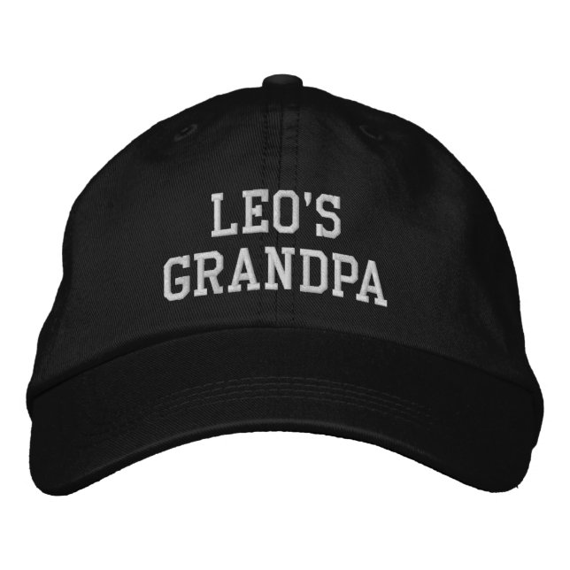 Gorra Bordada Añadir el nombre del nieto al del abuelo (Anverso)