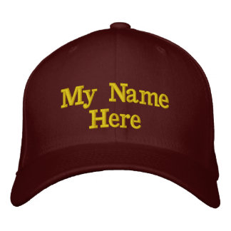 Gorra Bordada Añadir su nombre o texto Elegir el color del hilo