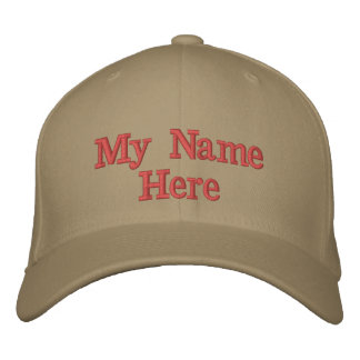 Gorra Bordada Añadir su nombre o texto Elegir el color del hilo