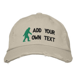 Gorra Bordada Añadir tu propio texto, logotipo de Bigfoot