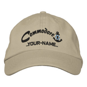 Gorra Bordada Ancla de salvavidas personalizada del comodoro nom