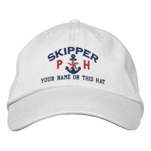 Gorra Bordada Ancla personalizada de la estrella del capitán del