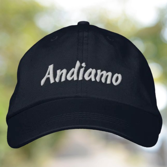 Gorra Bordada Andiamo Embroidered Hat (Andiamo Embroidered Hat - Italian Heritage Travel Lover Gift)